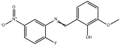 316139-08-9 2-[({2-fluoro-5-nitrophenyl}imino)methyl]-6-methoxyphenol