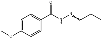 4-methoxy-N'-(1-methylpropylidene)benzohydrazide Structure