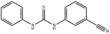 N-(3-cyanophenyl)-N'-phenylthiourea 化学構造式