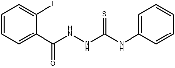 2-(2-iodobenzoyl)-N-phenylhydrazinecarbothioamide Struktur