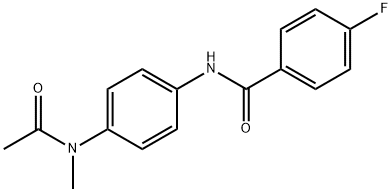 N-{4-[acetyl(methyl)amino]phenyl}-4-fluorobenzamide Structure