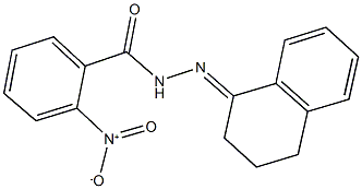 N'-(3,4-dihydro-1(2H)-naphthalenylidene)-2-nitrobenzohydrazide Structure