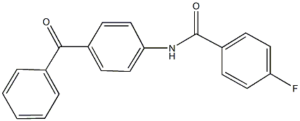 N-(4-benzoylphenyl)-4-fluorobenzamide Structure