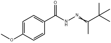 4-methoxy-N'-(1,2,2-trimethylpropylidene)benzohydrazide Struktur
