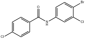 N-(4-bromo-3-chlorophenyl)-4-chlorobenzamide Structure