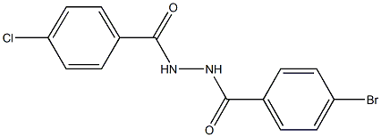 N'-(4-bromobenzoyl)-4-chlorobenzohydrazide 结构式