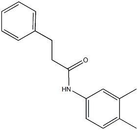 N-(3,4-dimethylphenyl)-3-phenylpropanamide Structure