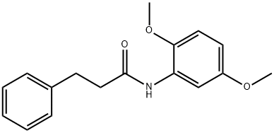 N-(2,5-dimethoxyphenyl)-3-phenylpropanamide Structure