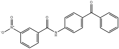 N-(4-benzoylphenyl)-3-nitrobenzamide Struktur