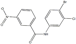 N-(4-bromo-3-chlorophenyl)-3-nitrobenzamide Structure