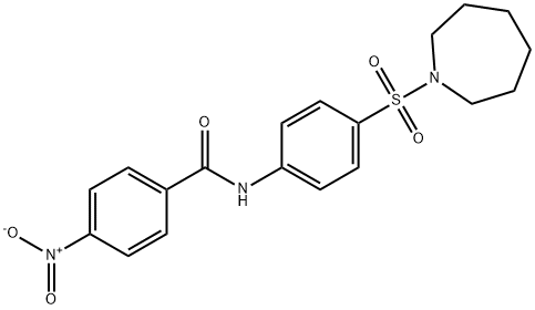N-[4-(azepan-1-ylsulfonyl)phenyl]-4-nitrobenzamide Structure