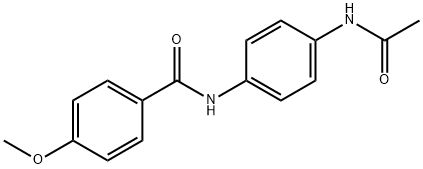 N-[4-(acetylamino)phenyl]-4-methoxybenzamide Structure