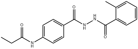 N-(4-{[2-(2-methylbenzoyl)hydrazino]carbonyl}phenyl)propanamide|