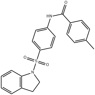 N-[4-(2,3-dihydro-1H-indol-1-ylsulfonyl)phenyl]-4-methylbenzamide Structure