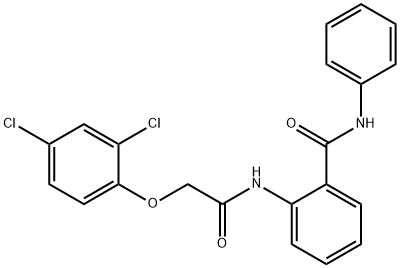 2-{[(2,4-dichlorophenoxy)acetyl]amino}-N-phenylbenzamide Struktur