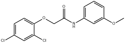 2-(2,4-dichlorophenoxy)-N-(3-methoxyphenyl)acetamide Struktur