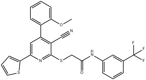 316358-48-2 2-{[3-cyano-4-(2-methoxyphenyl)-6-(2-thienyl)-2-pyridinyl]sulfanyl}-N-[3-(trifluoromethyl)phenyl]acetamide