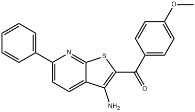 (3-amino-6-phenylthieno[2,3-b]pyridin-2-yl)(4-methoxyphenyl)methanone Structure