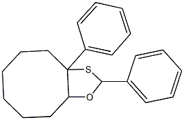 2,3a-diphenyloctahydrocycloocta[d][1,3]oxathiole 结构式