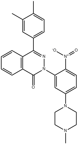 4-(3,4-dimethylphenyl)-2-[2-nitro-5-(4-methyl-1-piperazinyl)phenyl]-1(2H)-phthalazinone,317324-53-1,结构式