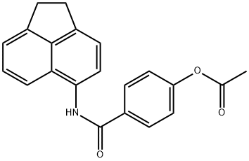 4-[(1,2-dihydro-5-acenaphthylenylamino)carbonyl]phenyl acetate Structure