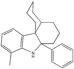 9-methyl-7a-phenyl-1,2,3,4,4a,5,6,7,7a,8-decahydrobenzo[d]carbazole 化学構造式
