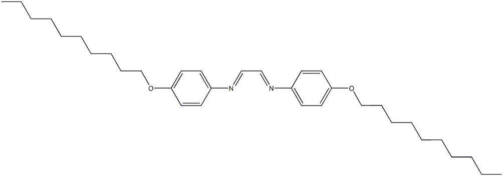 N-[4-(decyloxy)phenyl]-N-(2-{[4-(decyloxy)phenyl]imino}ethylidene)amine Structure