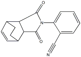 2-(3,5-dioxo-4-azatricyclo[5.2.2.0~2,6~]undec-8-en-4-yl)benzonitrile Structure