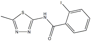 2-iodo-N-(5-methyl-1,3,4-thiadiazol-2-yl)benzamide Struktur
