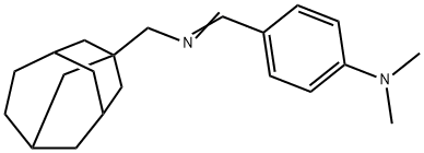 N-[4-(dimethylamino)benzylidene]-N-(tricyclo[4.3.1.1~3,8~]undec-1-ylmethyl)amine Structure