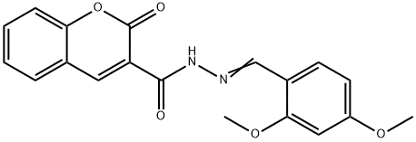 N'-(2,4-dimethoxybenzylidene)-2-oxo-2H-chromene-3-carbohydrazide Structure