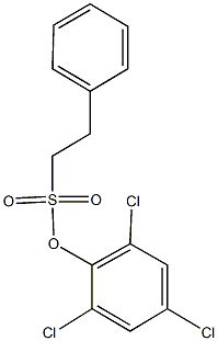 2,4,6-trichlorophenyl 2-phenylethanesulfonate 化学構造式