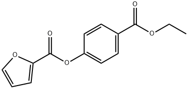 4-(ethoxycarbonyl)phenyl 2-furoate 化学構造式