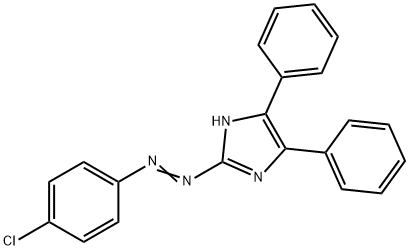2-[(4-chlorophenyl)diazenyl]-4,5-diphenyl-1H-imidazole Struktur