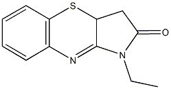 1-ethyl-3,3a-dihydropyrrolo[3,2-b][1,4]benzothiazin-2(1H)-one Structure