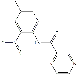 N-{2-nitro-4-methylphenyl}-2-pyrazinecarboxamide Struktur