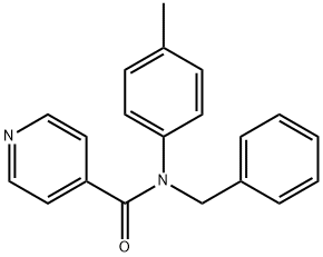 N-benzyl-N-(4-methylphenyl)isonicotinamide Struktur