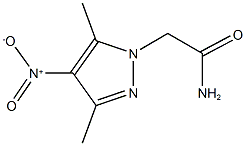 2-{4-nitro-3,5-dimethyl-1H-pyrazol-1-yl}acetamide Struktur