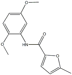 N-(2,5-dimethoxyphenyl)-5-methyl-2-furamide Structure