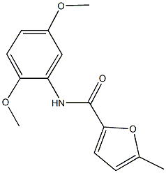 N-(2,5-dimethoxyphenyl)-5-methyl-2-furamide 化学構造式