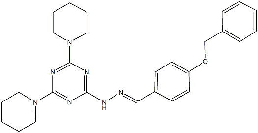 321556-95-0 4-(benzyloxy)benzaldehyde [4,6-di(1-piperidinyl)-1,3,5-triazin-2-yl]hydrazone