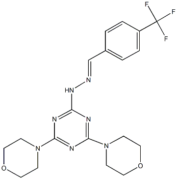 321557-19-1 4-(trifluoromethyl)benzaldehyde [4,6-di(4-morpholinyl)-1,3,5-triazin-2-yl]hydrazone