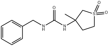 N-benzyl-N'-(3-methyl-1,1-dioxidotetrahydro-3-thienyl)urea Struktur