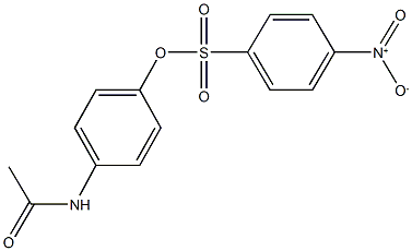 4-(acetylamino)phenyl 4-nitrobenzenesulfonate Struktur
