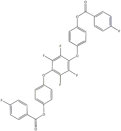 4-(2,3,5,6-tetrafluoro-4-{4-[(4-fluorobenzoyl)oxy]phenoxy}phenoxy)phenyl 4-fluorobenzoate Structure