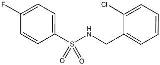 N-(2-chlorobenzyl)-4-fluorobenzenesulfonamide Struktur