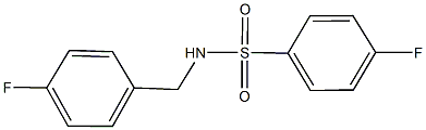 4-fluoro-N-(4-fluorobenzyl)benzenesulfonamide Structure