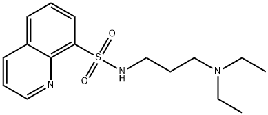 N-[3-(diethylamino)propyl]-8-quinolinesulfonamide 化学構造式