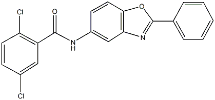321726-63-0 2,5-dichloro-N-(2-phenyl-1,3-benzoxazol-5-yl)benzamide