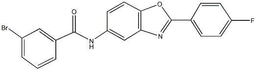 3-bromo-N-[2-(4-fluorophenyl)-1,3-benzoxazol-5-yl]benzamide Structure